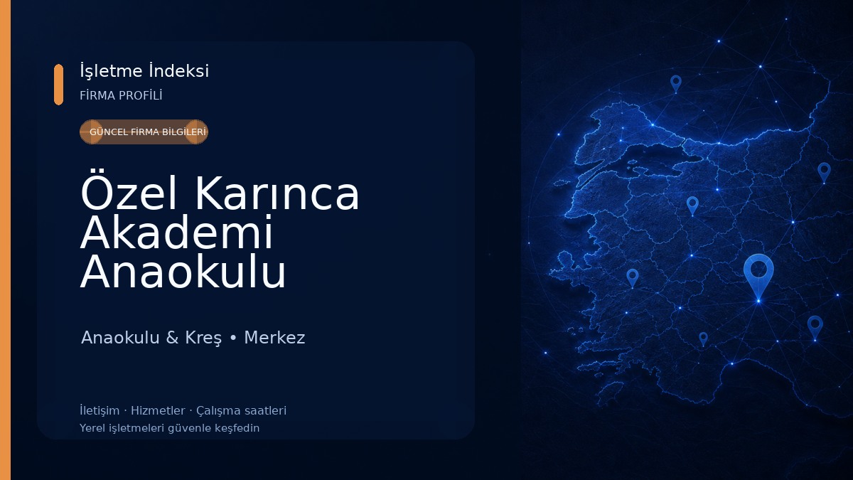 Özel Karınca Akademi Anaokulu Anaokulu & Kreş