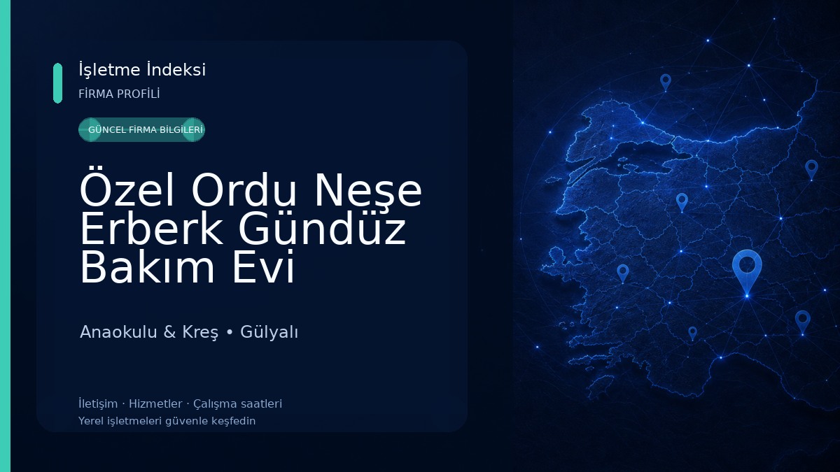 Özel Ordu Neşe Erberk Gündüz Bakım Evi Anaokulu & Kreş