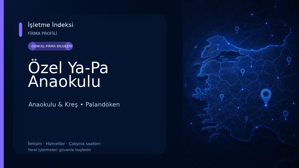 Özel Ya-Pa Anaokulu Anaokulu & Kreş