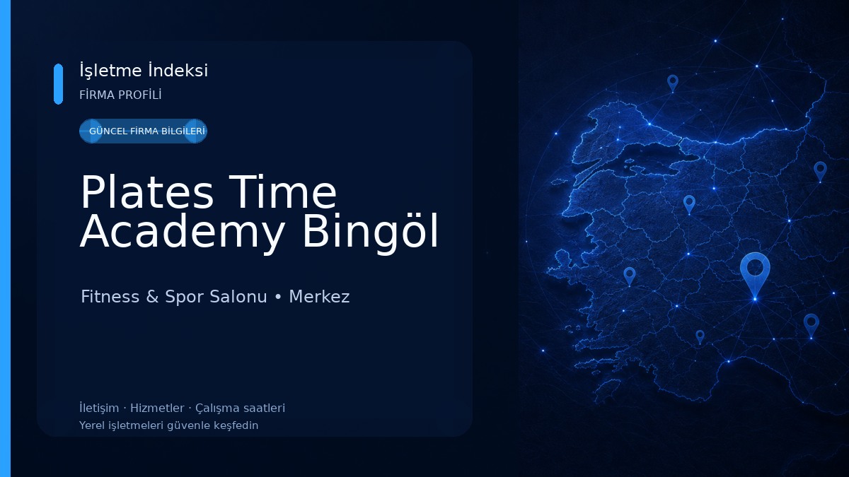 Plates Time Academy Bingöl 