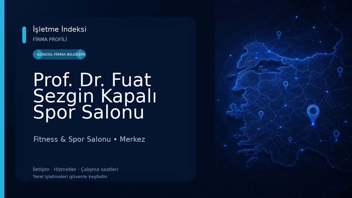 Prof. Dr. Fuat Sezgin Kapalı Spor Salonu Fitness & Spor Salonu