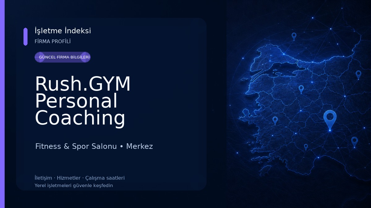Rush.GYM Personal Coaching Fitness & Spor Salonu