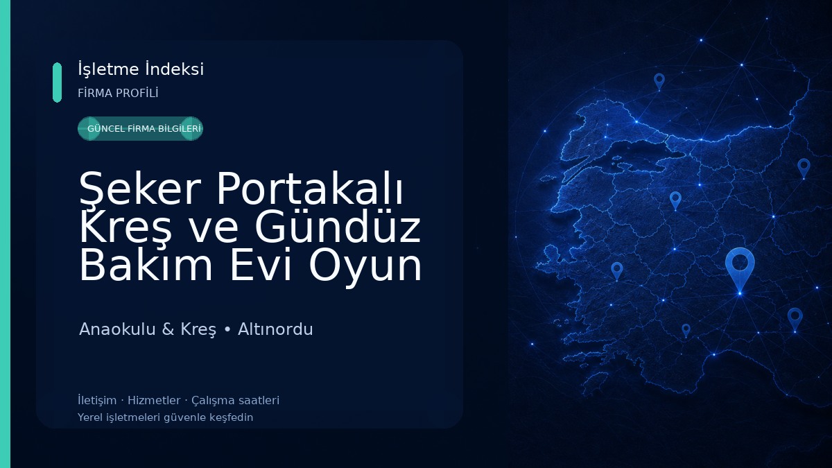 Şeker Portakalı Kreş ve Gündüz Bakım Evi Oyun Atölyesi
