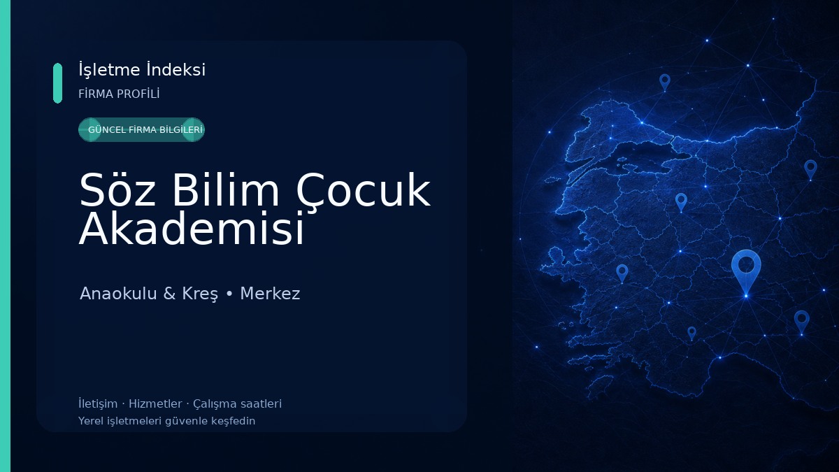 Söz Bilim Çocuk Akademisi Anaokulu & Kreş