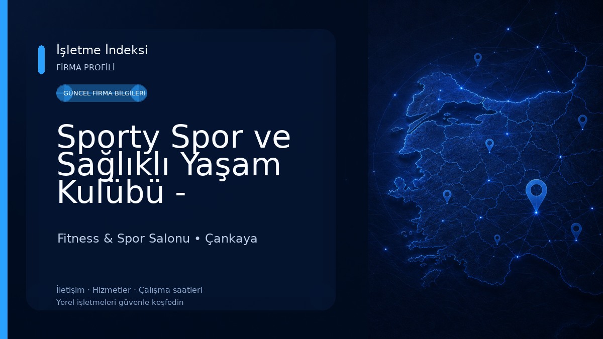 Sporty Spor ve Sağlıklı Yaşam Kulübü - Dikmen/ANKARA Fitness & Spor Salonu