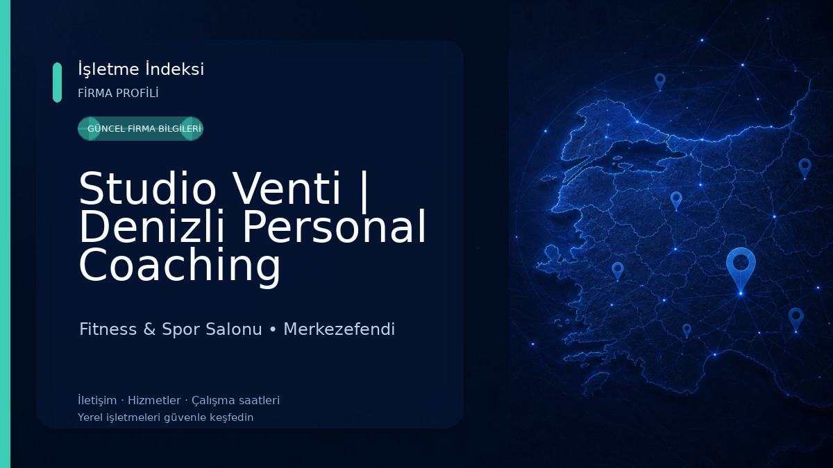 Studio Venti | Denizli Personal Coaching Fitness & Spor Salonu