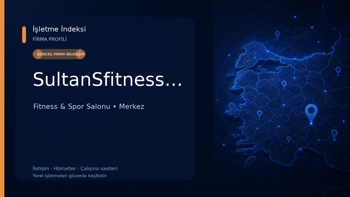 SultanSfitnessCenter Fitness & Spor Salonu