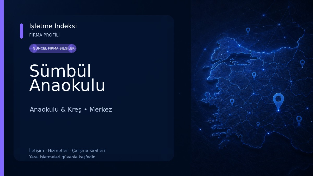 Sümbül Anaokulu Anaokulu & Kreş