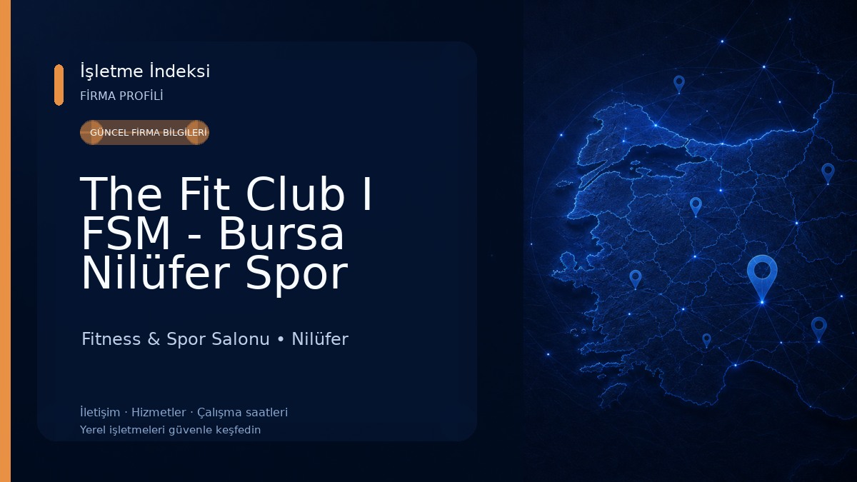 The Fit Club I FSM - Bursa Nilüfer Spor Salonları Fitness & Spor Salonu