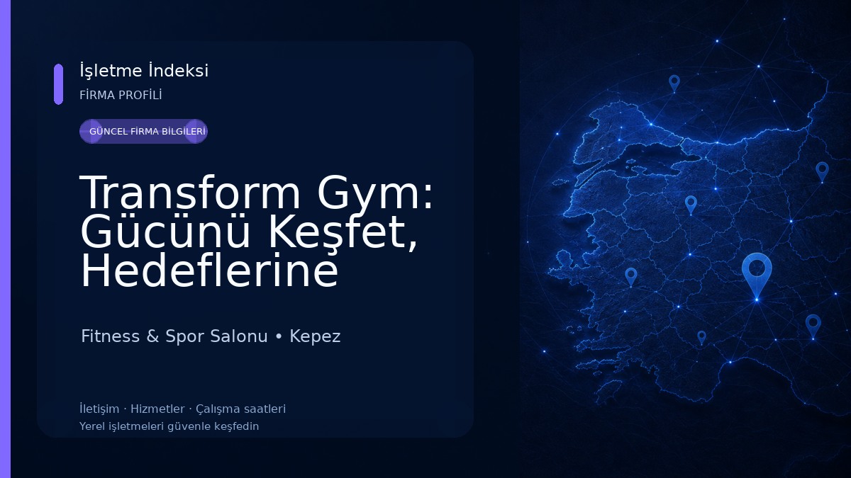 Transform Gym: Gücünü Keşfet, Hedeflerine Ulaş! 💪🔥 Fitness & Spor Salonu