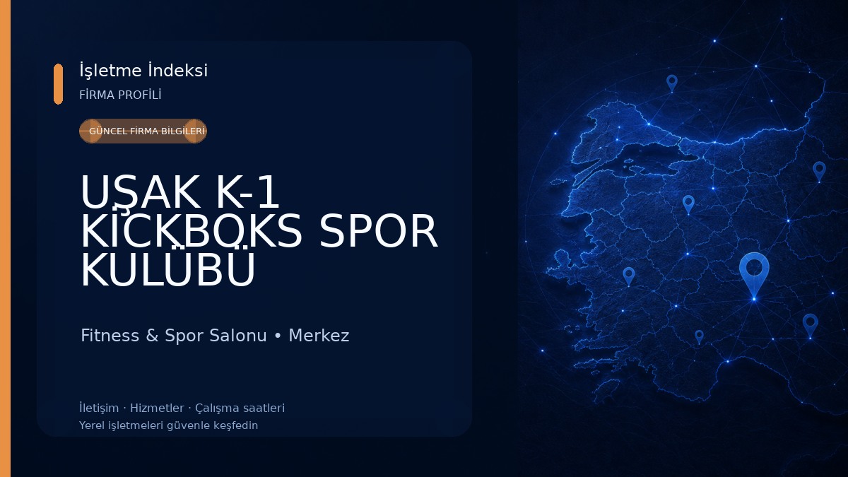 UŞAK K-1 KİCKBOKS SPOR KULÜBÜ Fitness & Spor Salonu