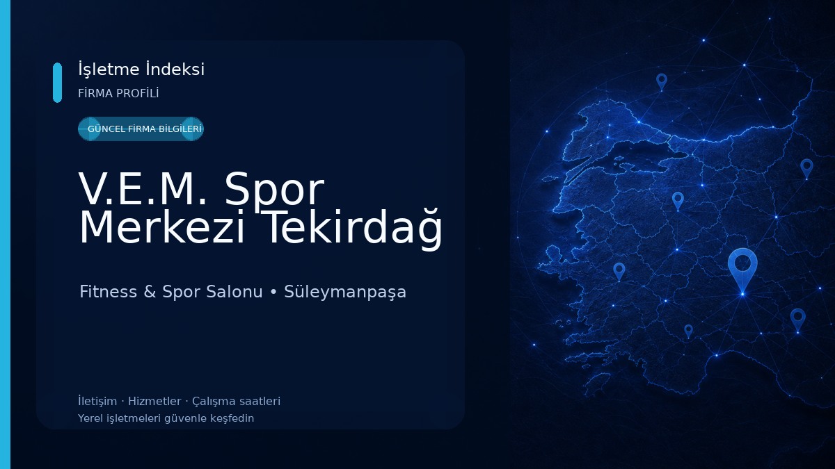 V.E.M. Spor Merkezi Tekirdağ Fitness & Spor Salonu