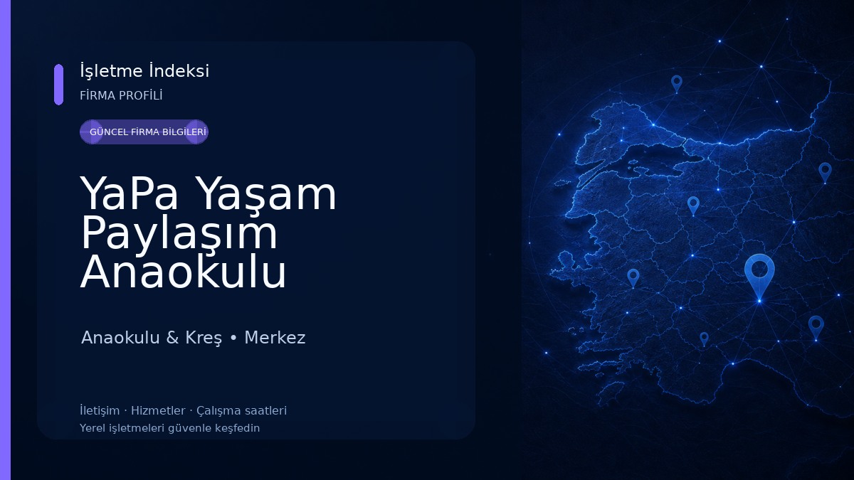 YaPa Yaşam Paylaşım Anaokulu 