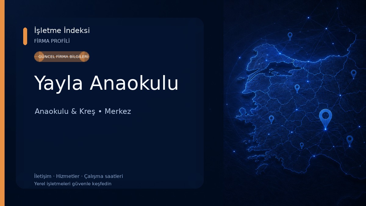 Yayla Anaokulu Anaokulu & Kreş