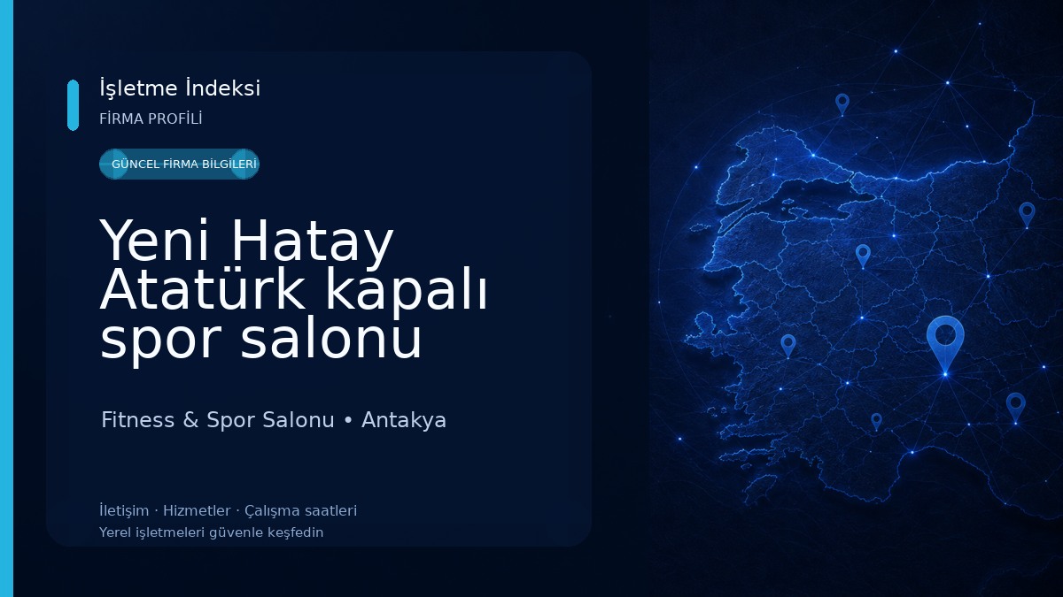 Yeni Hatay Atatürk kapalı spor salonu Fitness & Spor Salonu